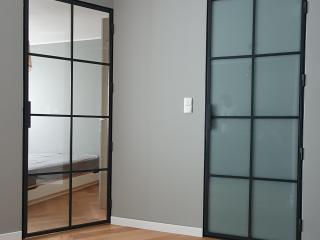 steel doors in crittal style 