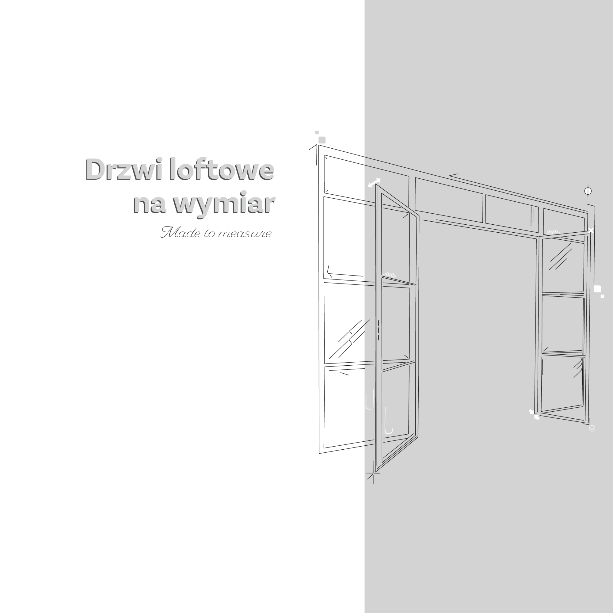 Drzwi loftowe na wymiar portamet