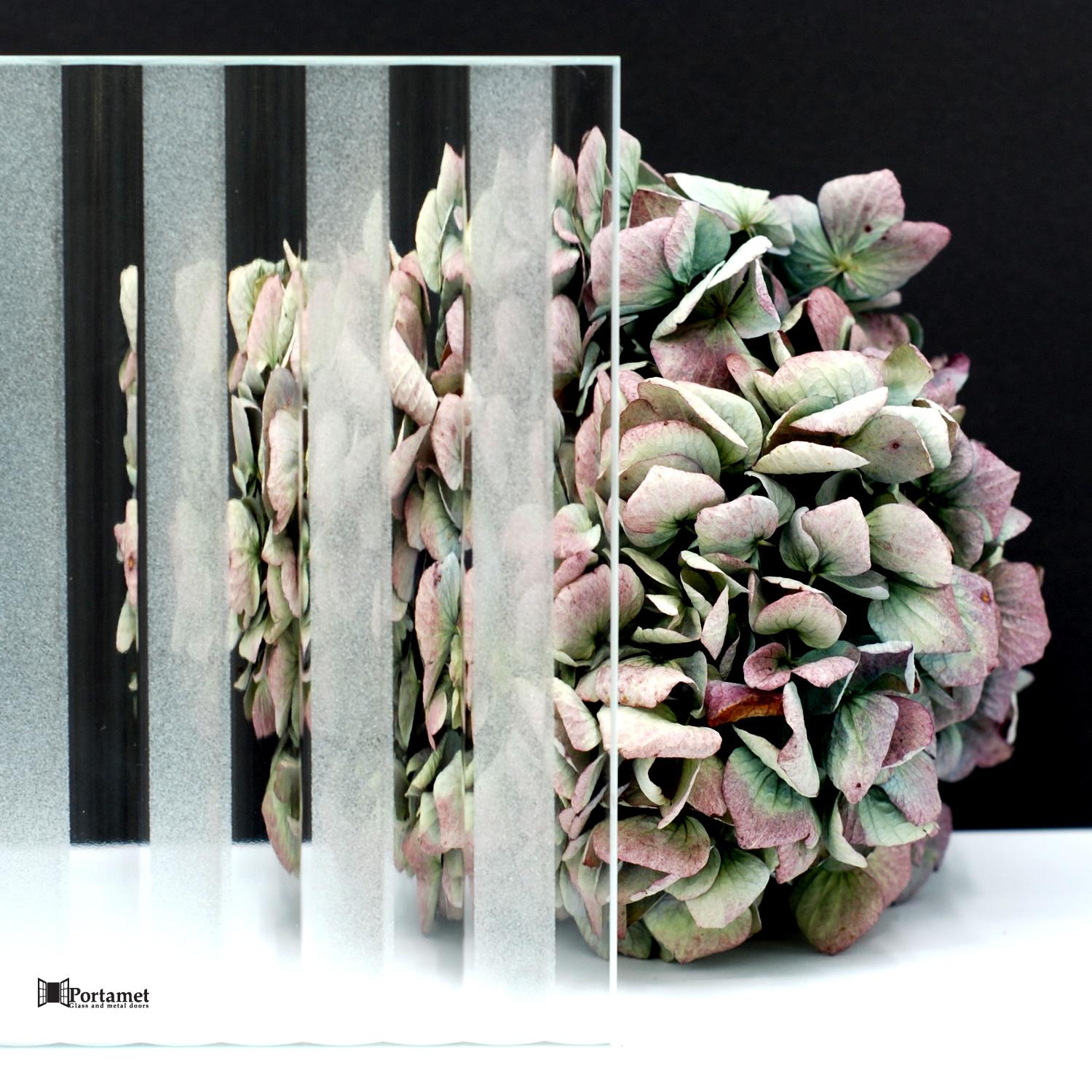 Szyba Flutes Mat do drzwi stalowych Portamet