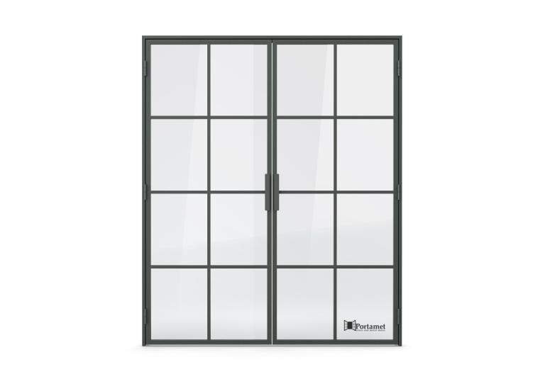 Portamet oslo dwuskrzydłowe drzwi loftowe